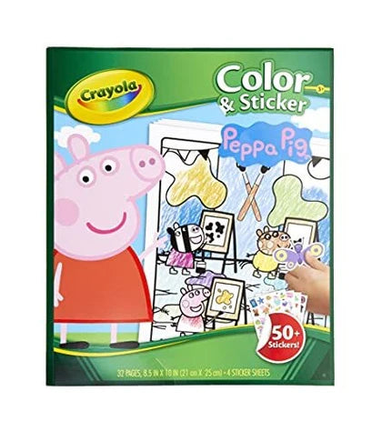 Peppa Pig Crayola Colour and Sticker Book