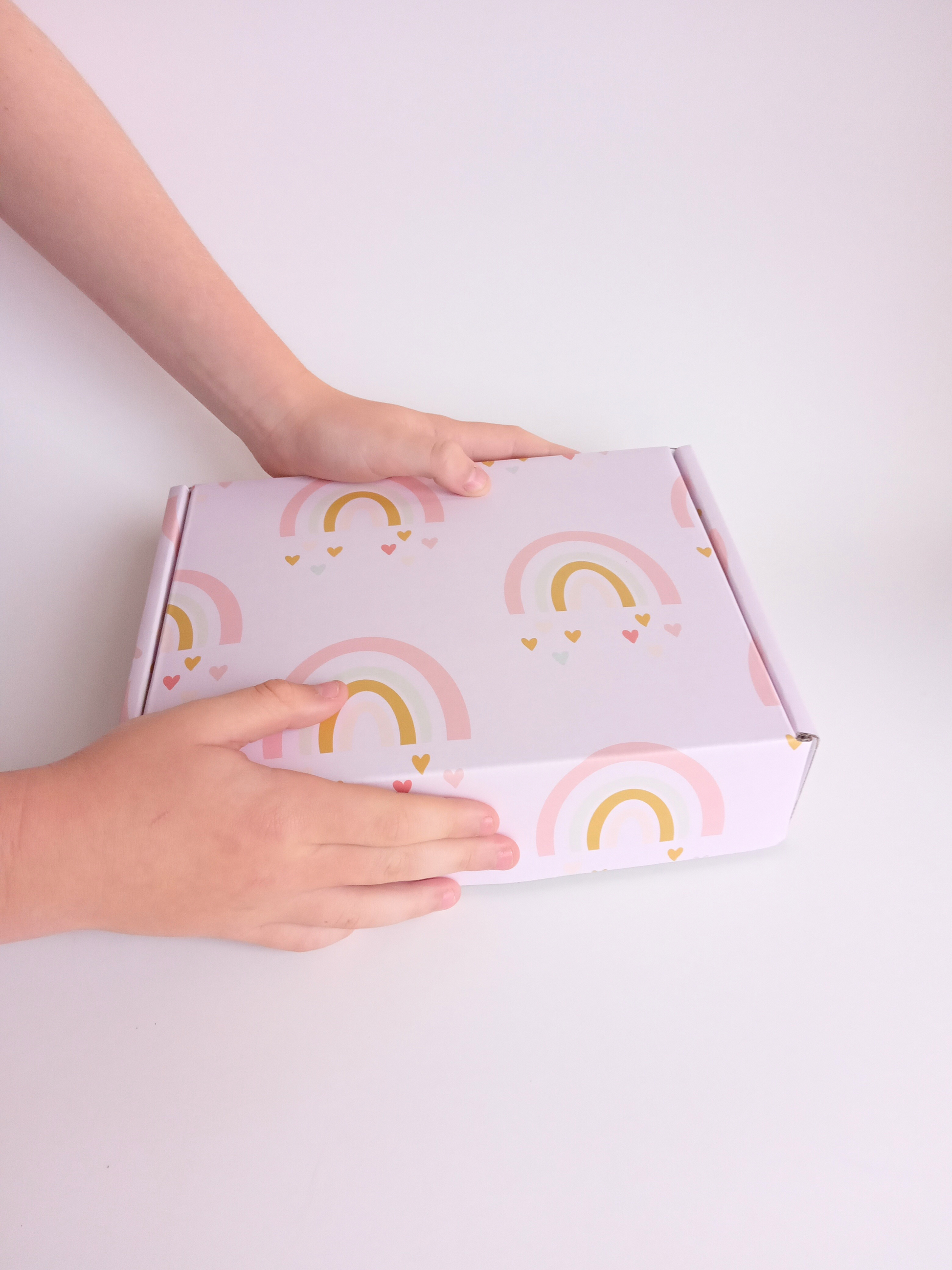 gift box for kids, light pink