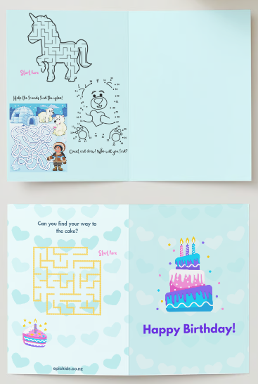 Happy Birthday Activity Card