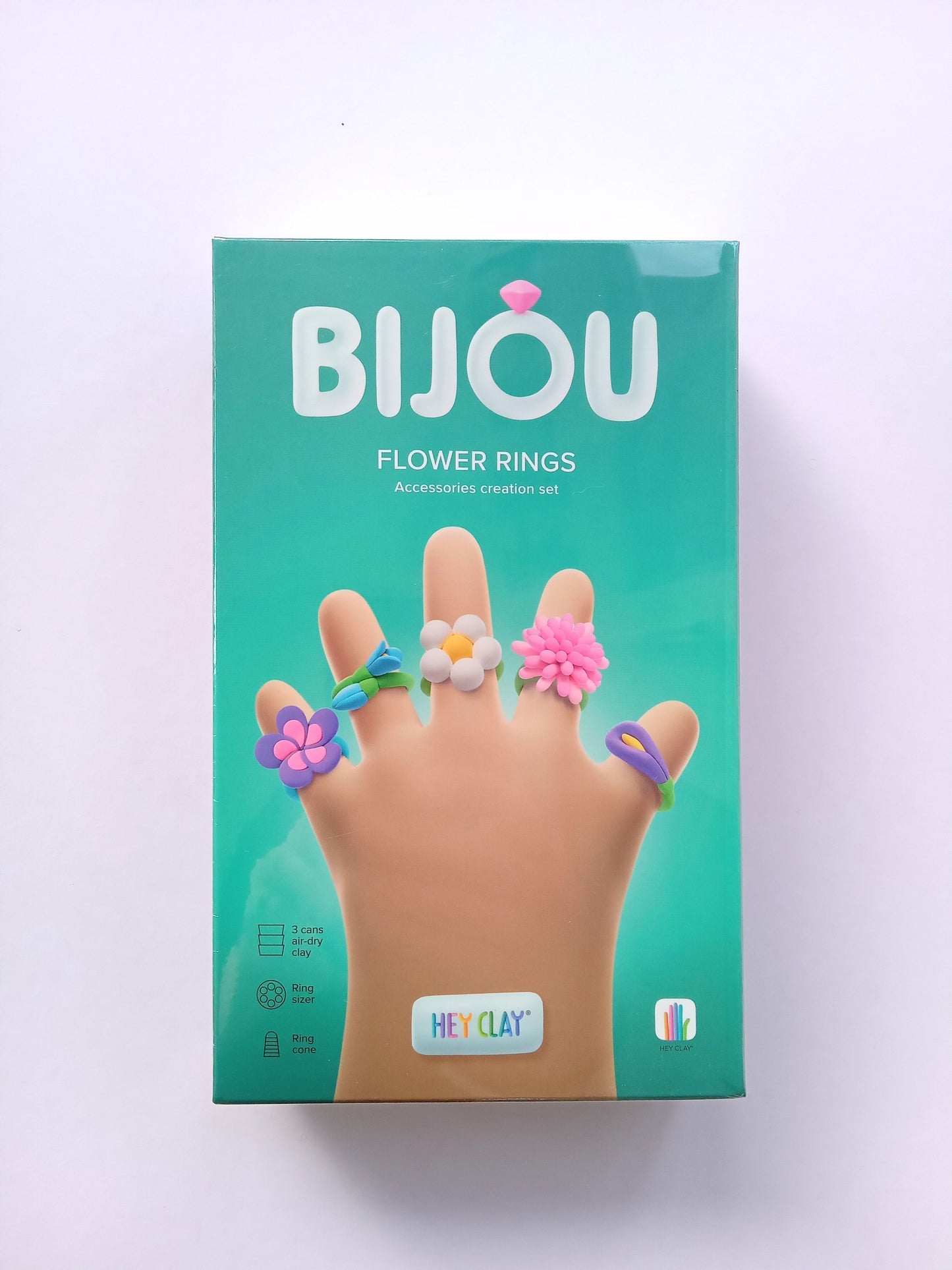 Hey Clay - Flower Rings Craft Set
