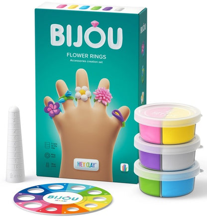 Hey Clay - Flower Rings Craft Set