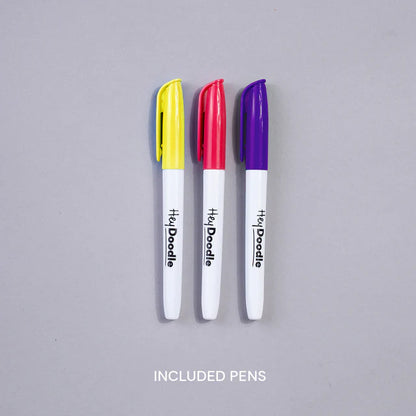 Sugar & Spice Hey Doodle Reusable Silicone Drawing Mat + Pens
